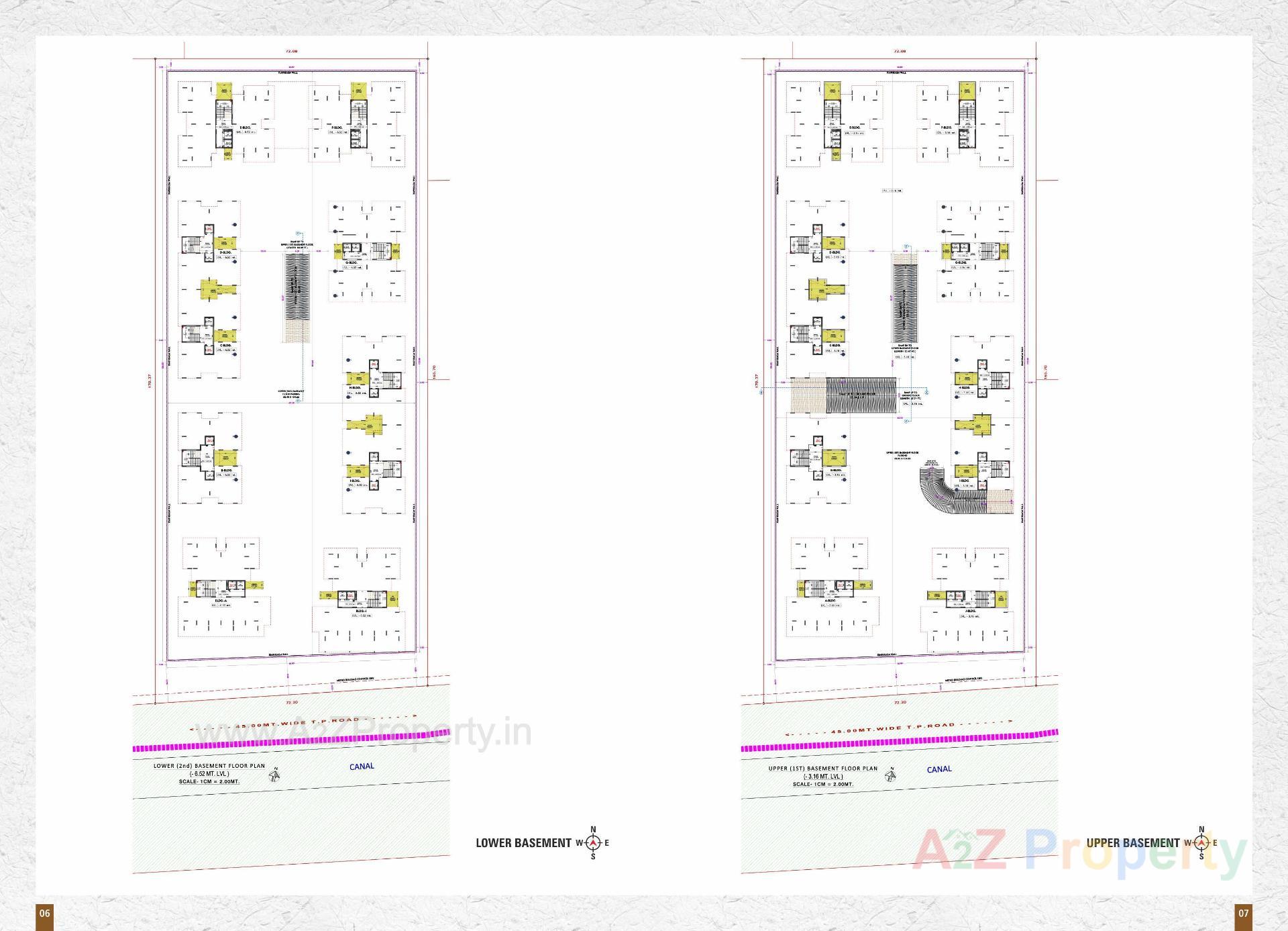 Layout of real estate project Siddhi Vinayak Elements located at Jahangirabad, Surat, Gujarat