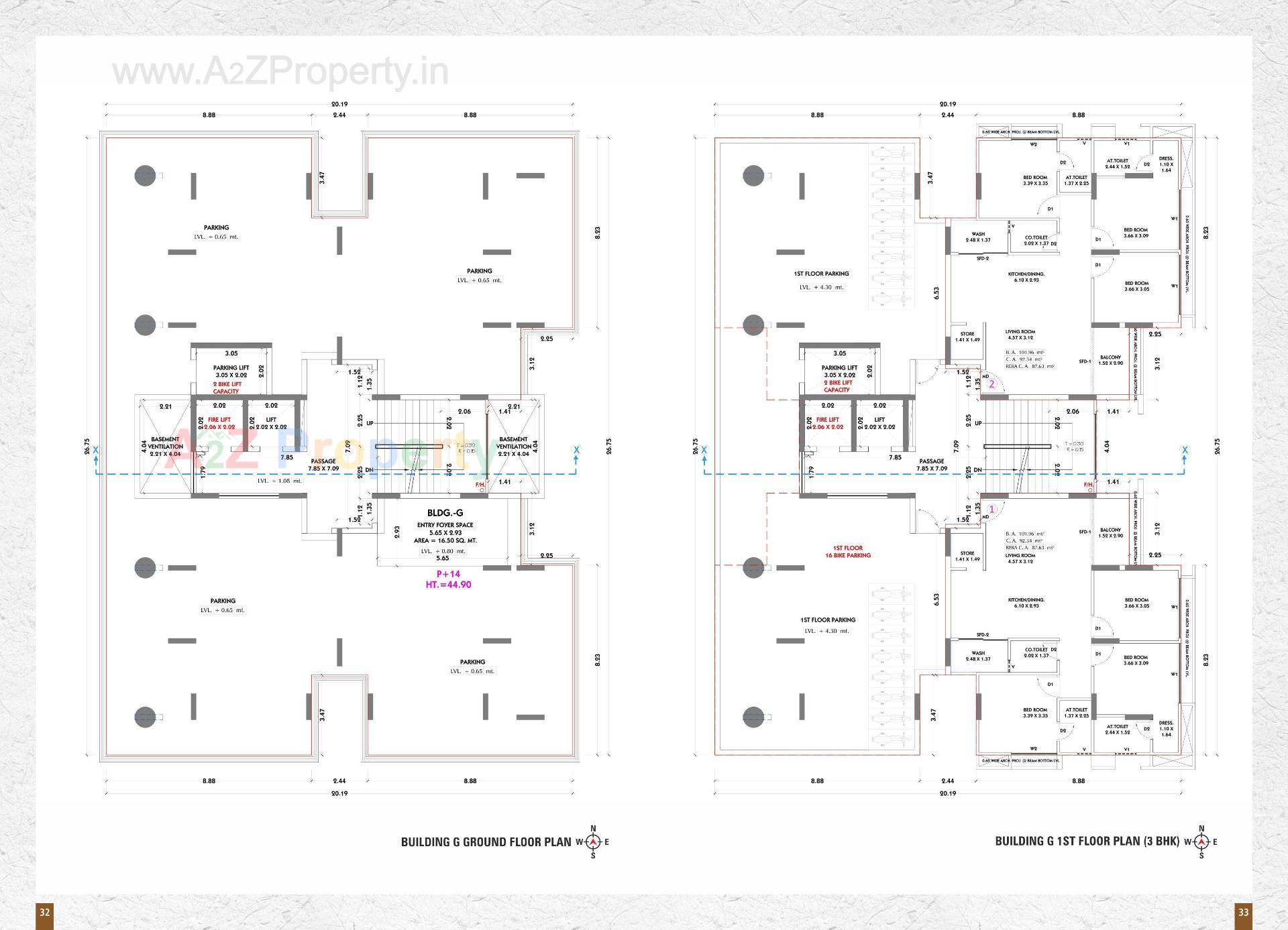 Layout of real estate project Siddhi Vinayak Elements located at Jahangirabad, Surat, Gujarat
