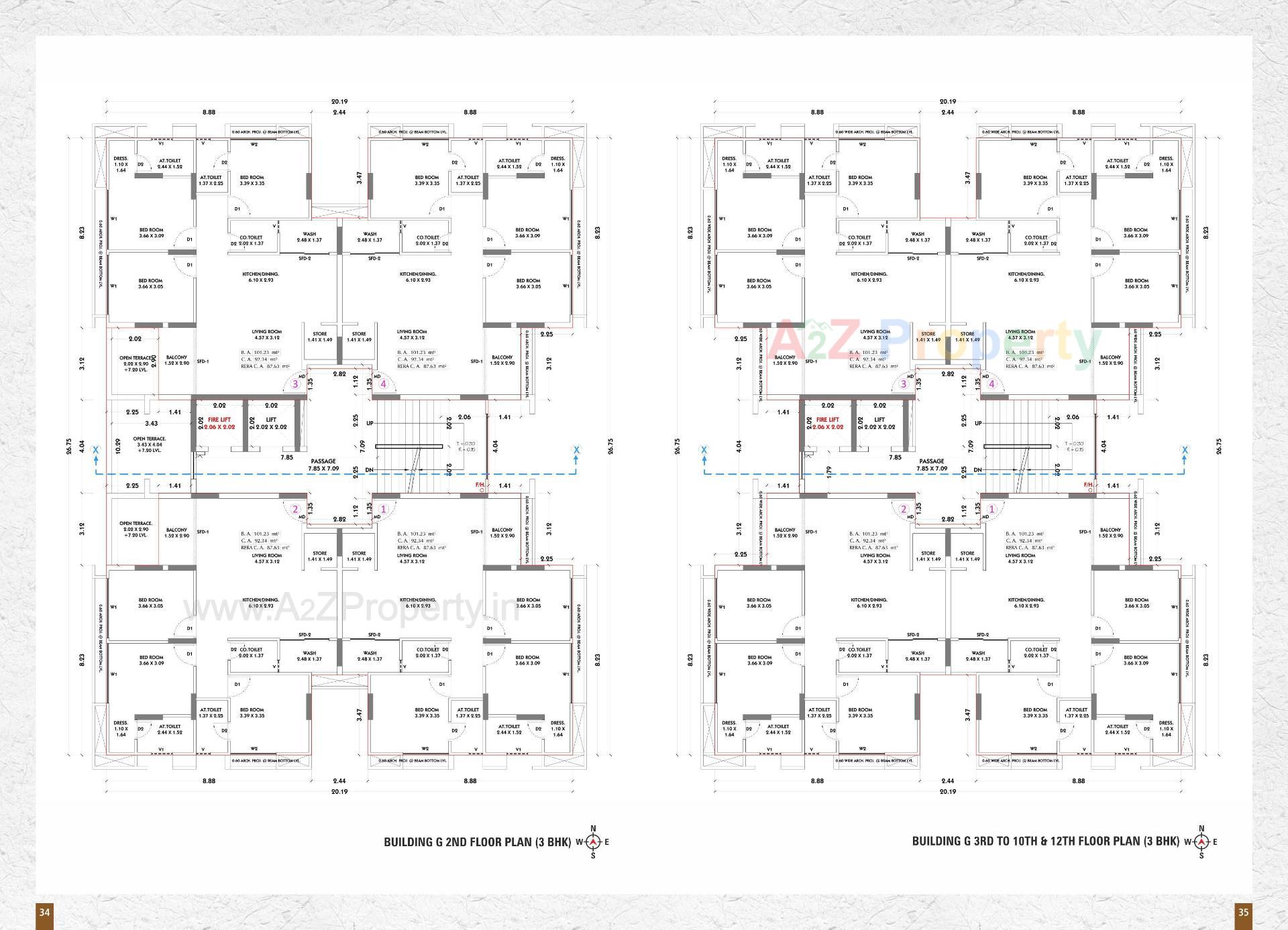 Layout of real estate project Siddhi Vinayak Elements located at Jahangirabad, Surat, Gujarat