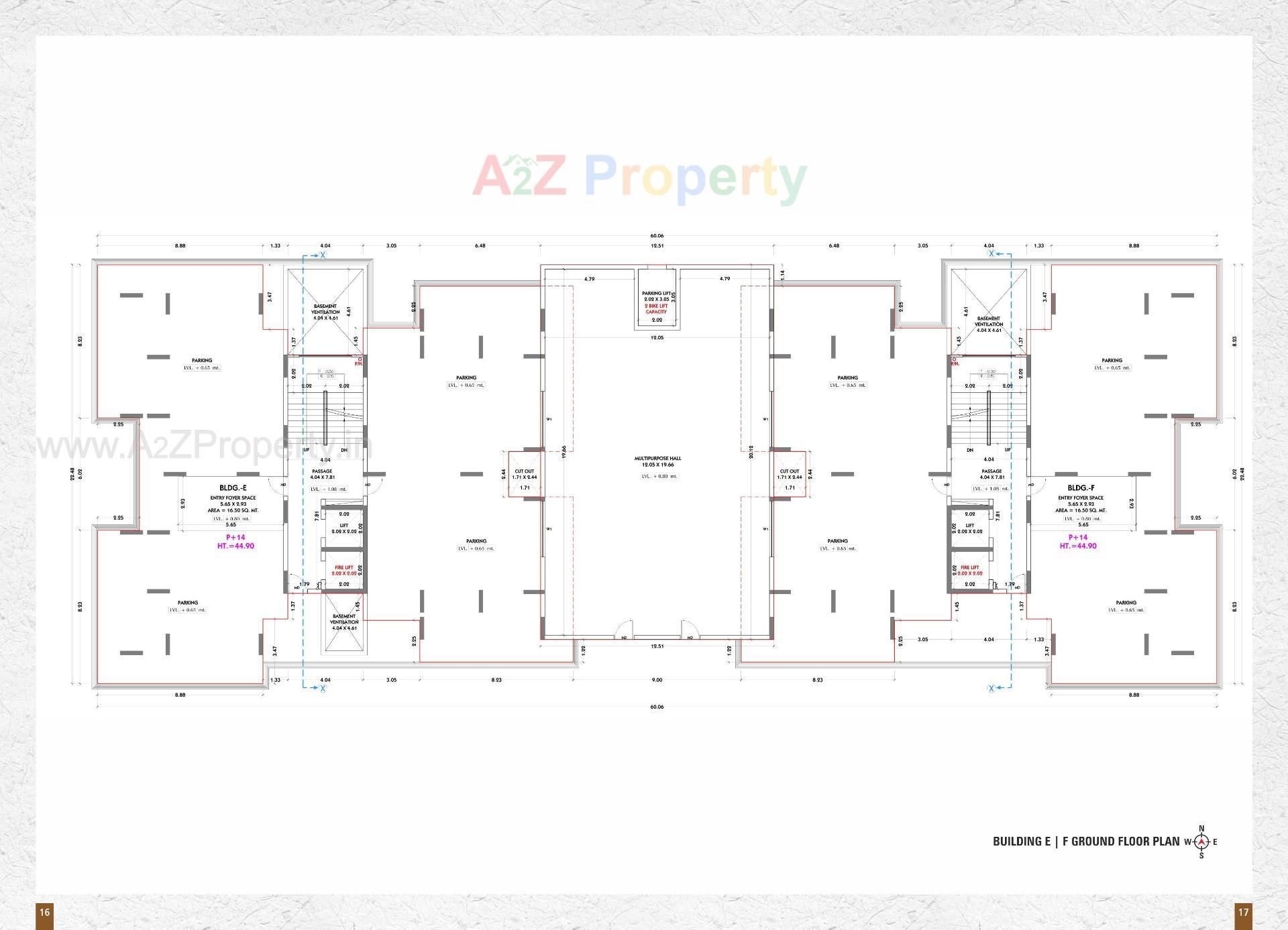 Layout of real estate project Siddhi Vinayak Elements located at Jahangirabad, Surat, Gujarat