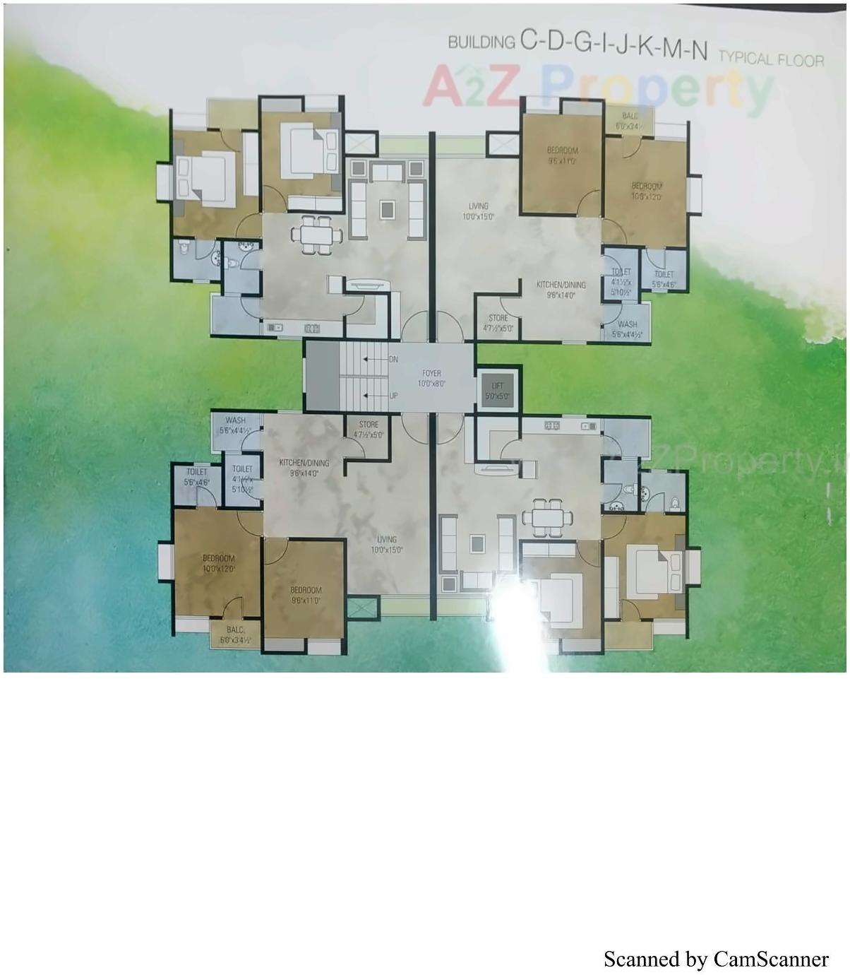 Layout of real estate project Siddhi Vinayak Green located at City, Surat, Gujarat