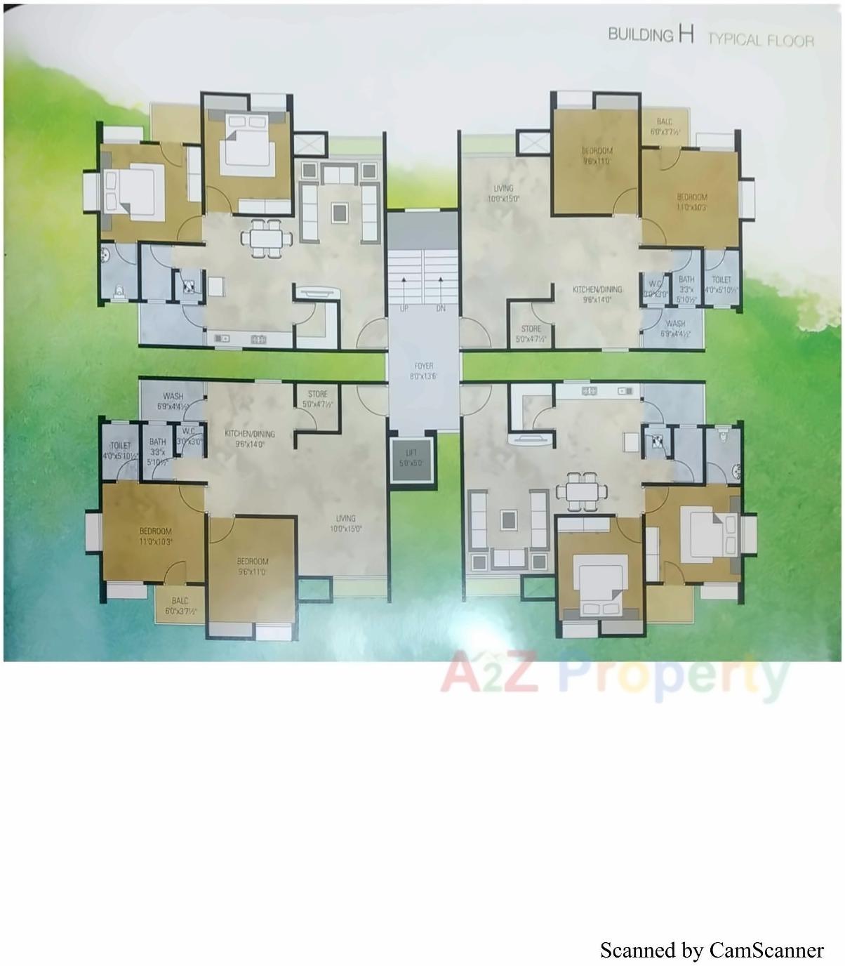 Layout of real estate project Siddhi Vinayak Green located at City, Surat, Gujarat