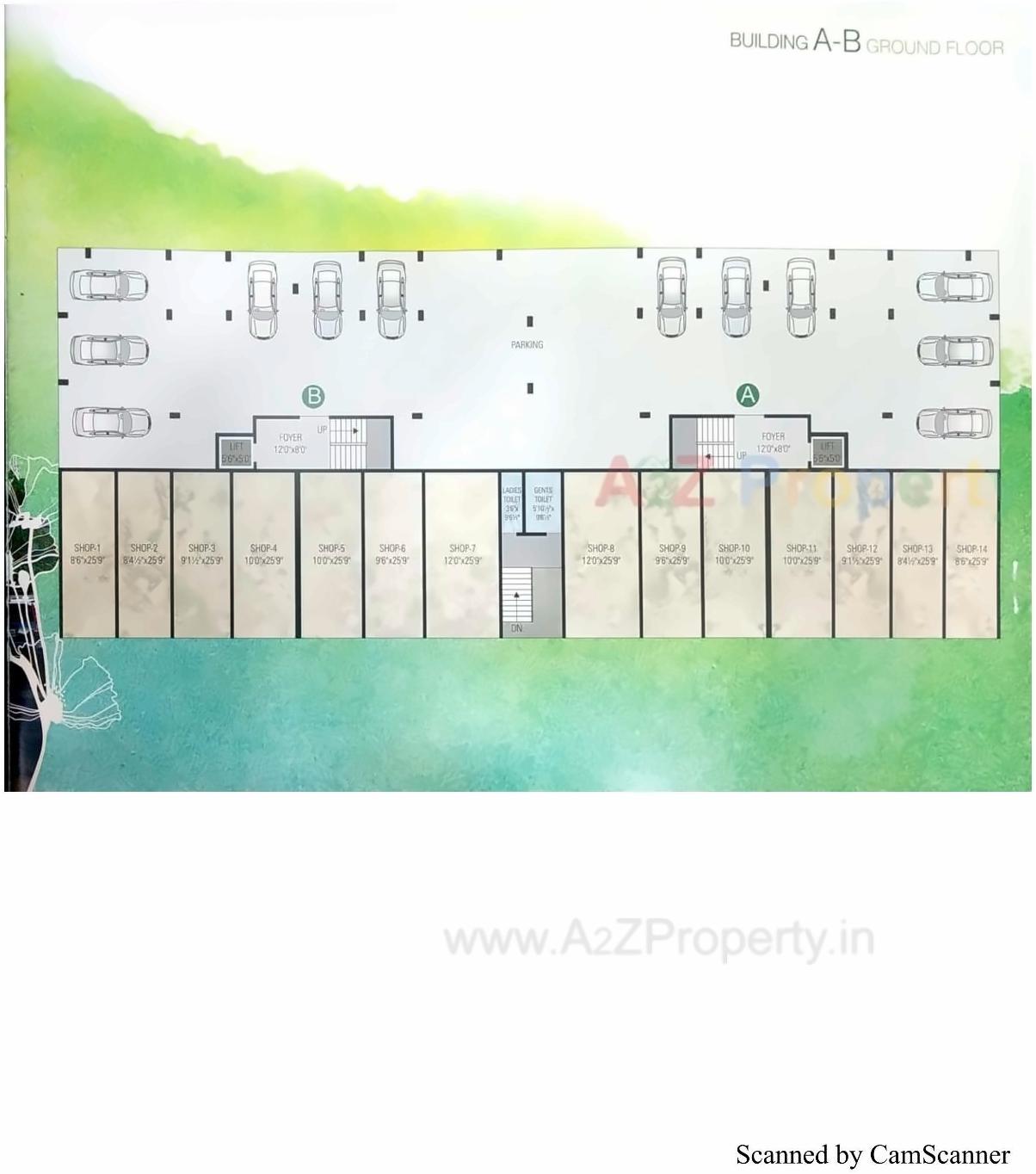 Layout of real estate project Siddhi Vinayak Green located at City, Surat, Gujarat