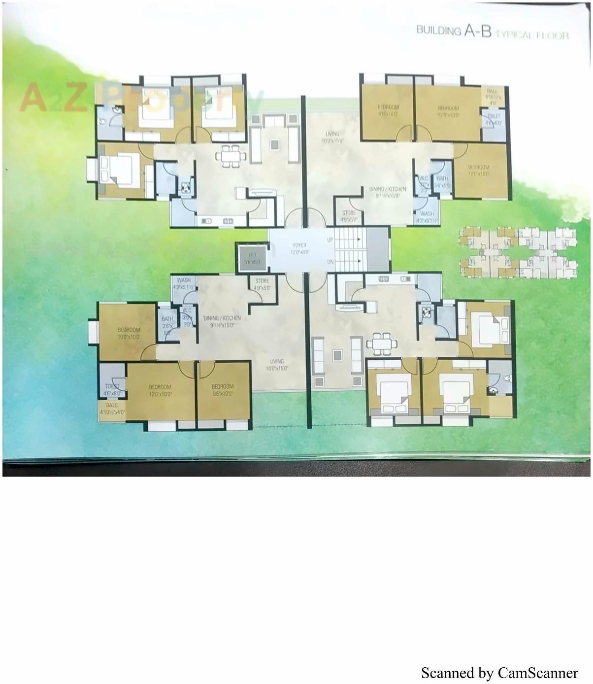 Layout of real estate project Siddhi Vinayak Green located at City, Surat, Gujarat