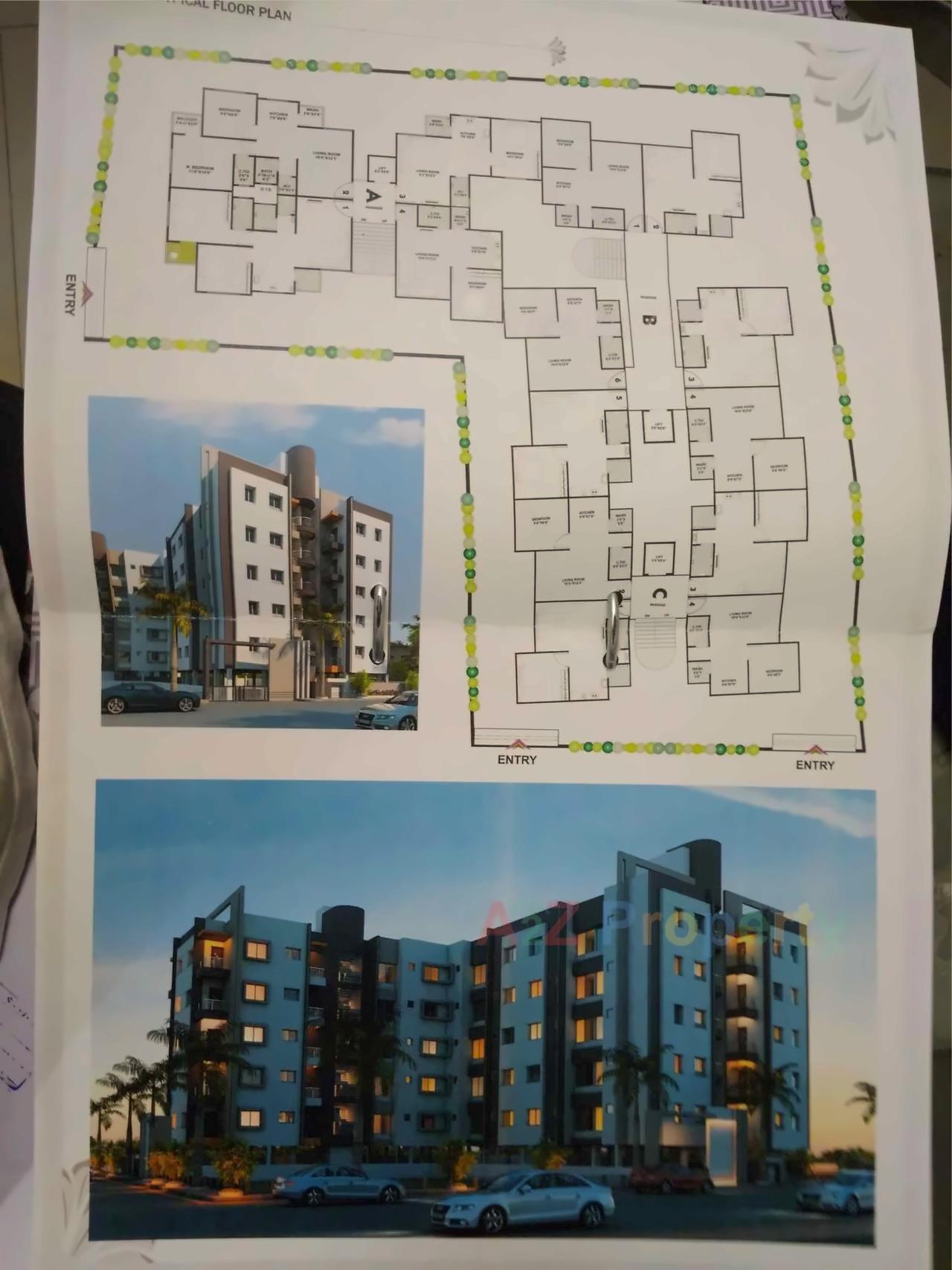 Layout of real estate project Sidhhi Vinayak Residency located at Bhatha, Surat, Gujarat