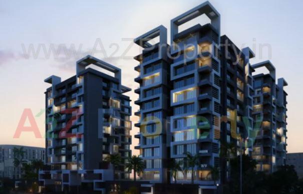 3D Elevation of real estate project Silicon Luxuria located at Paladajan, Surat, Gujarat