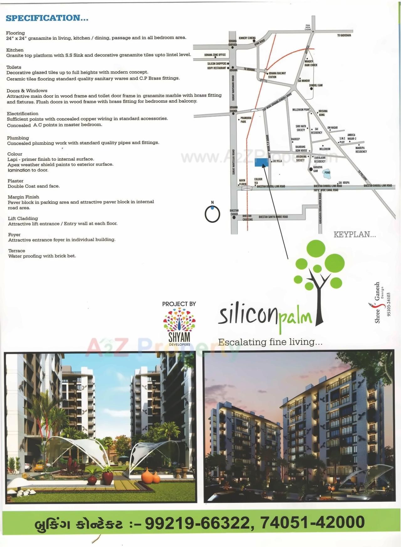  of real estate project Silicon Palm ( C, J+k) located at Dindoli, Surat, Gujarat