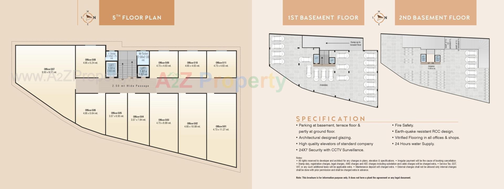 Layout of real estate project Silicon Plaza located at Bamroli, Surat, Gujarat