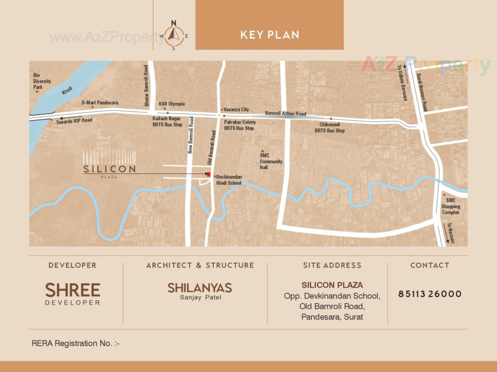  of real estate project Silicon Plaza located at Bamroli, Surat, Gujarat