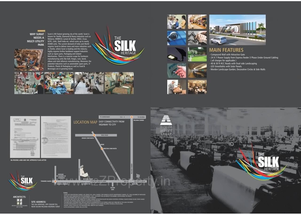  of real estate project Silk Heritage Industrial Park located at Surat, Surat, Gujarat