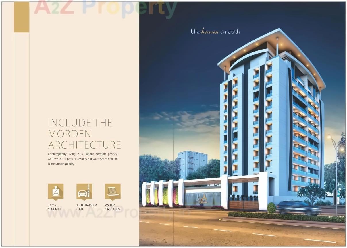3D Elevation of real estate project Silvassa Hill located at Varachha, Surat, Gujarat
