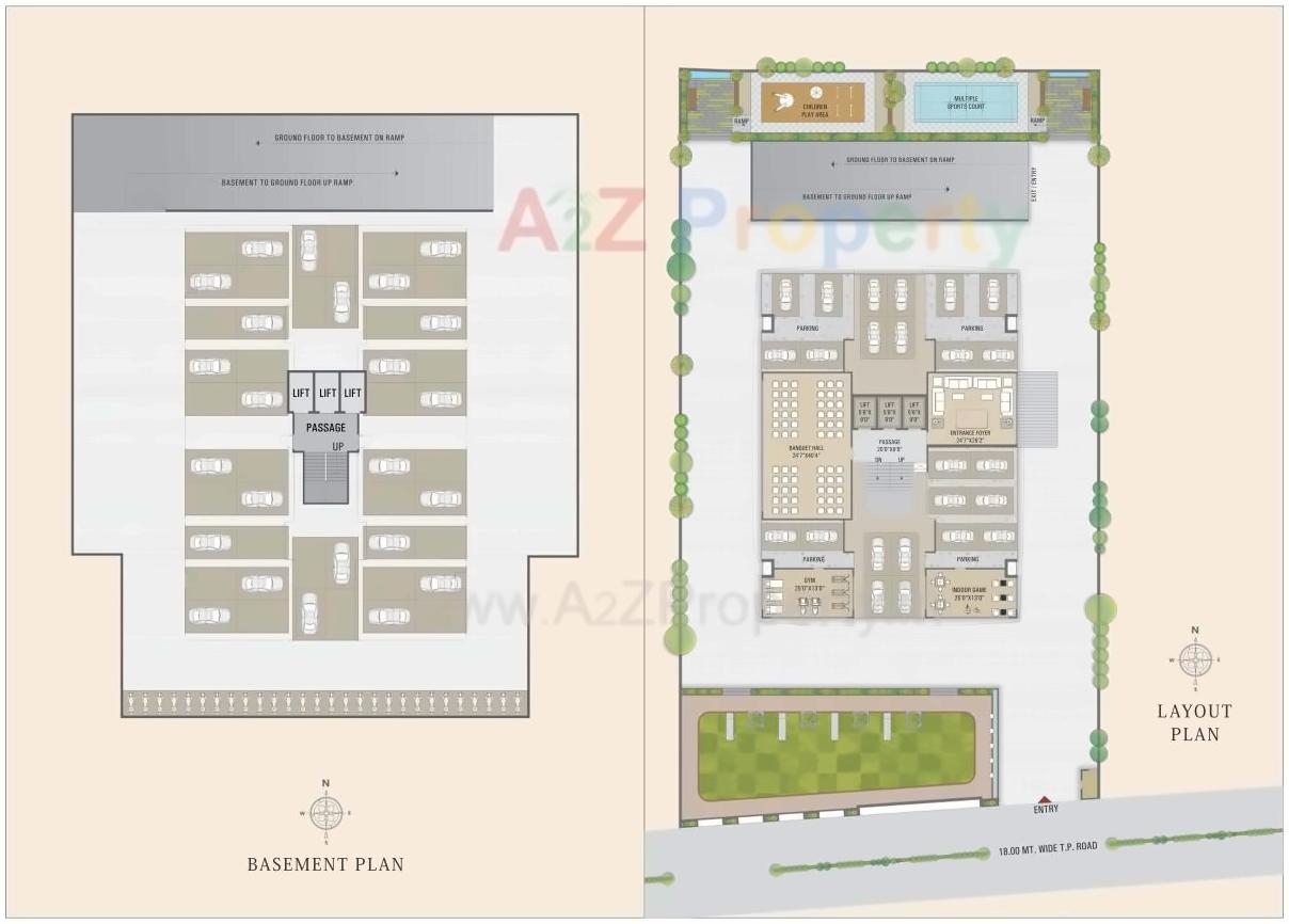 Layout of real estate project Silvassa Hill located at Varachha, Surat, Gujarat
