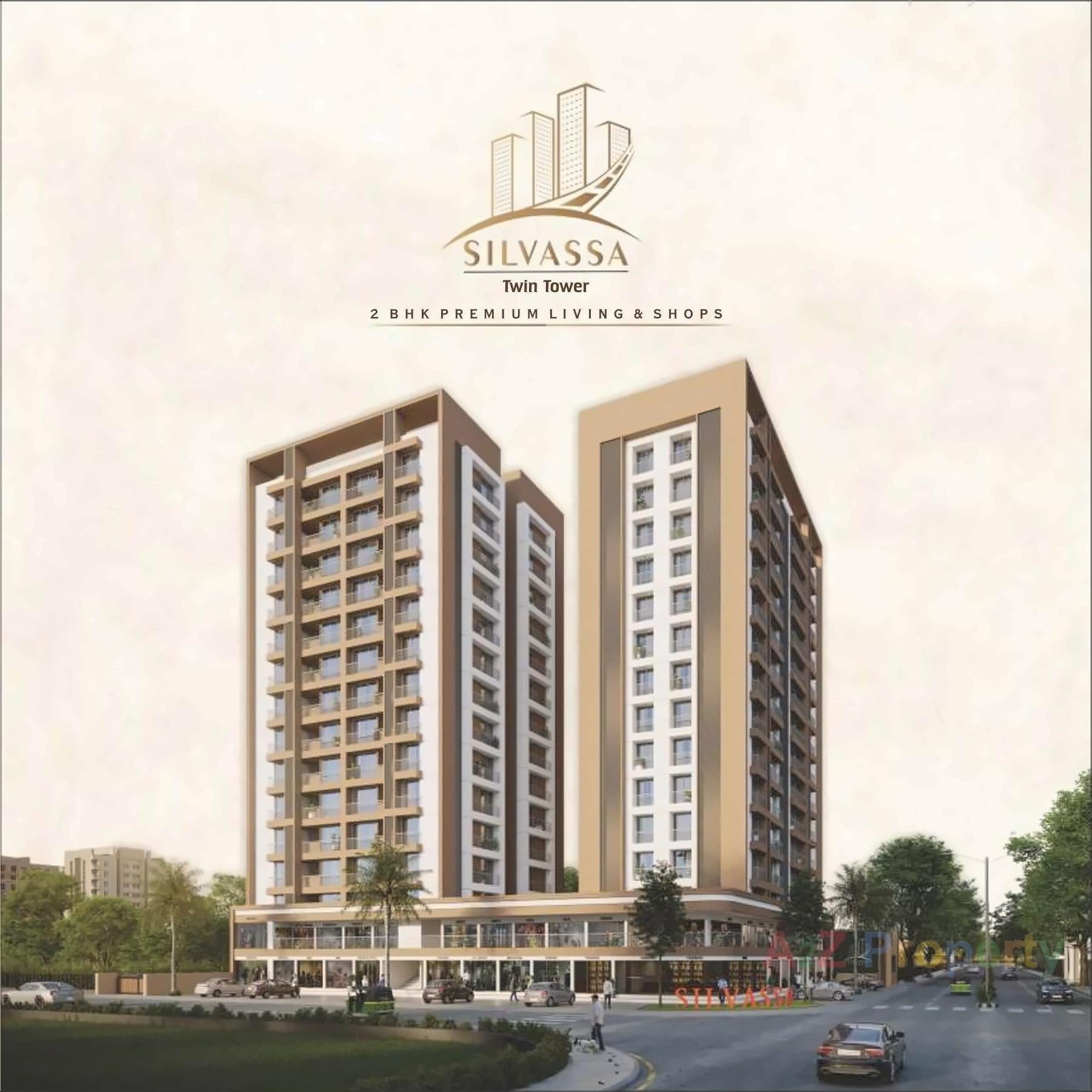 3D Elevation of real estate project Silvassa Twin Tower located at Surat, Surat, Gujarat