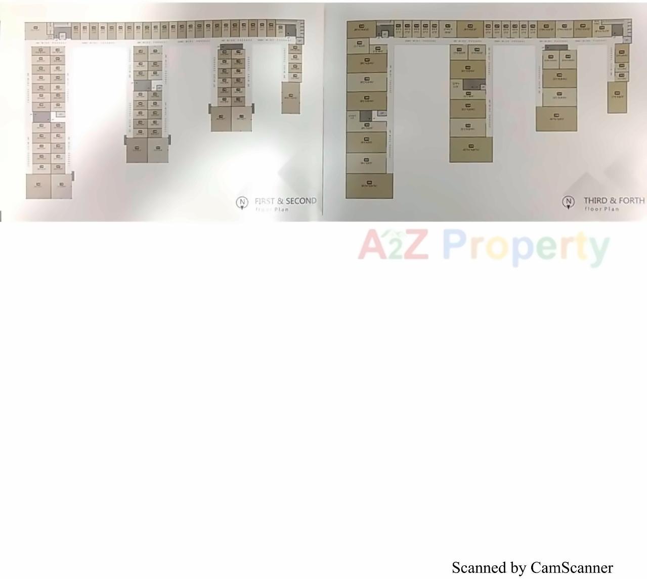 Layout of real estate project Silver Business Hub located at Puna, Surat, Gujarat