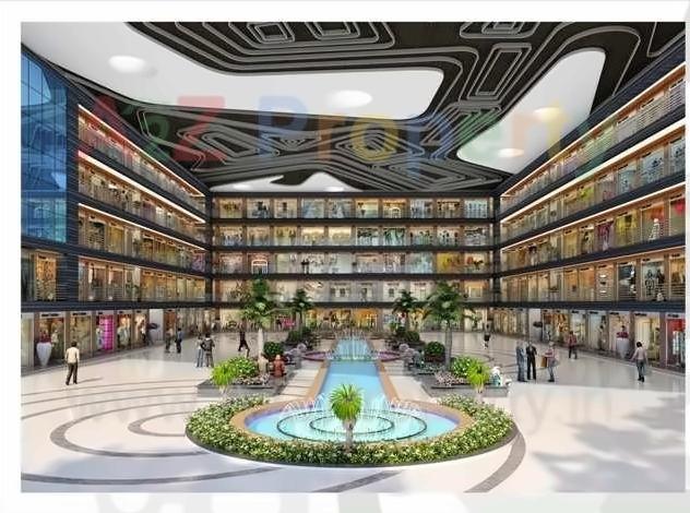 3D Elevation of real estate project Silver Business Point located at Utran, Surat, Gujarat