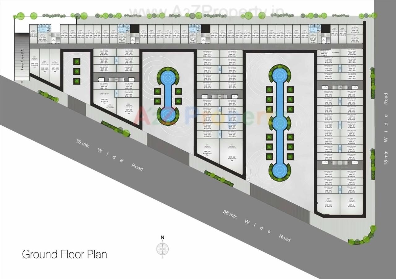 Layout of real estate project Silver Business Point located at Utran, Surat, Gujarat