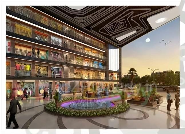 3D Elevation of real estate project Silver Business Point located at Utran, Surat, Gujarat