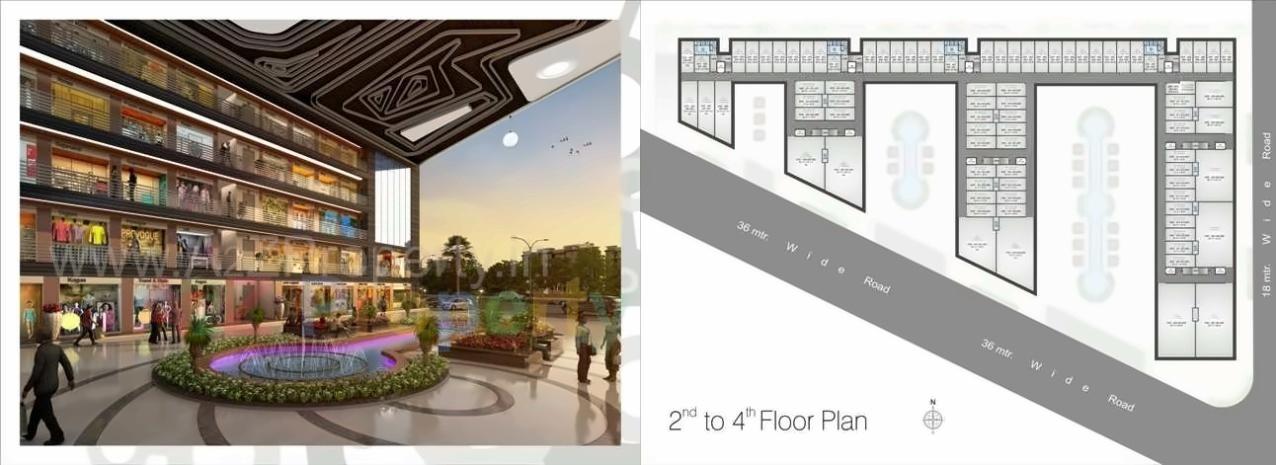 Layout of real estate project Silver Business Point located at Utran, Surat, Gujarat