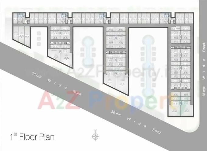 Layout of real estate project Silver Business Point located at Utran, Surat, Gujarat