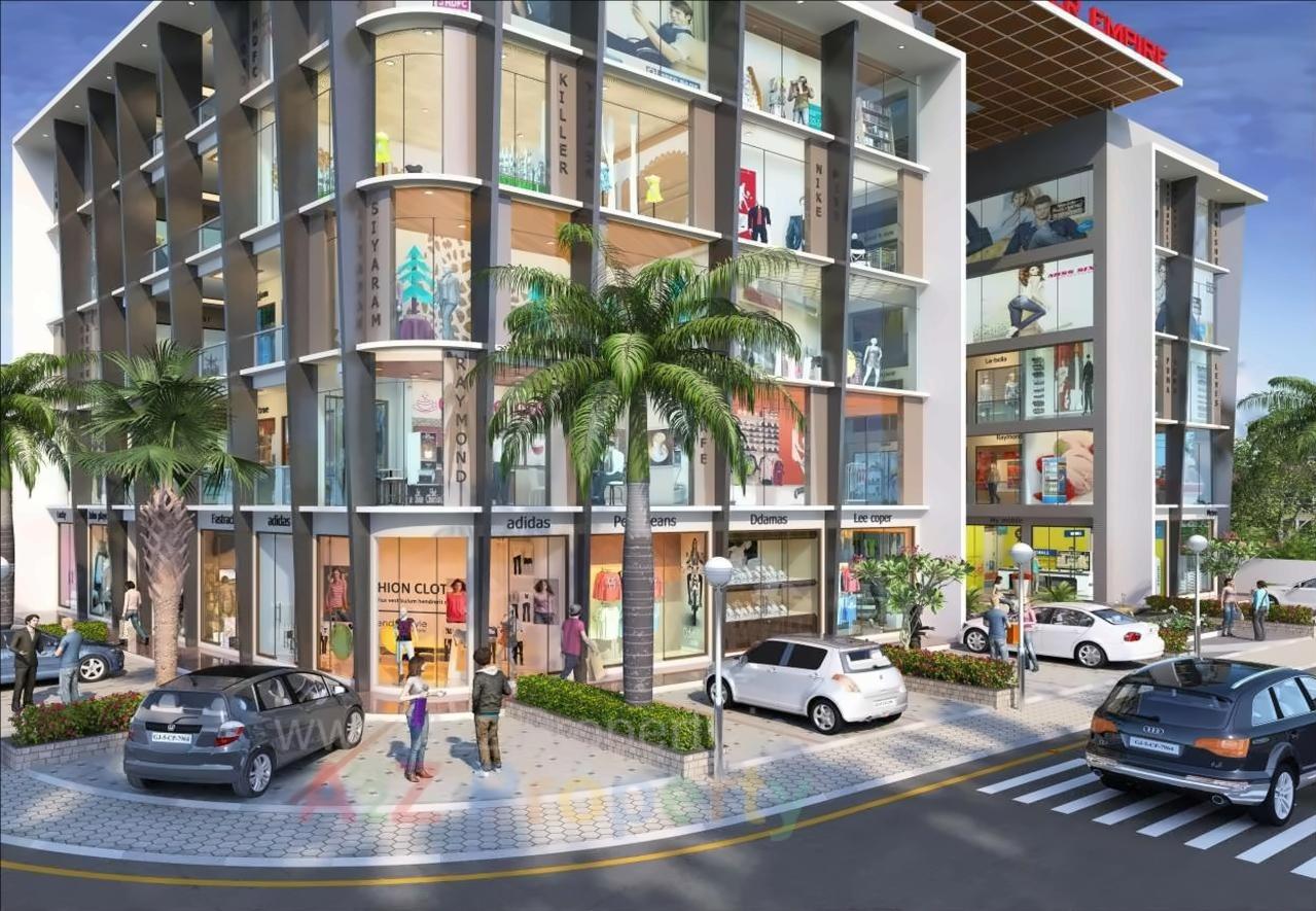 3D Elevation of real estate project Silver Empire located at Utran, Surat, Gujarat