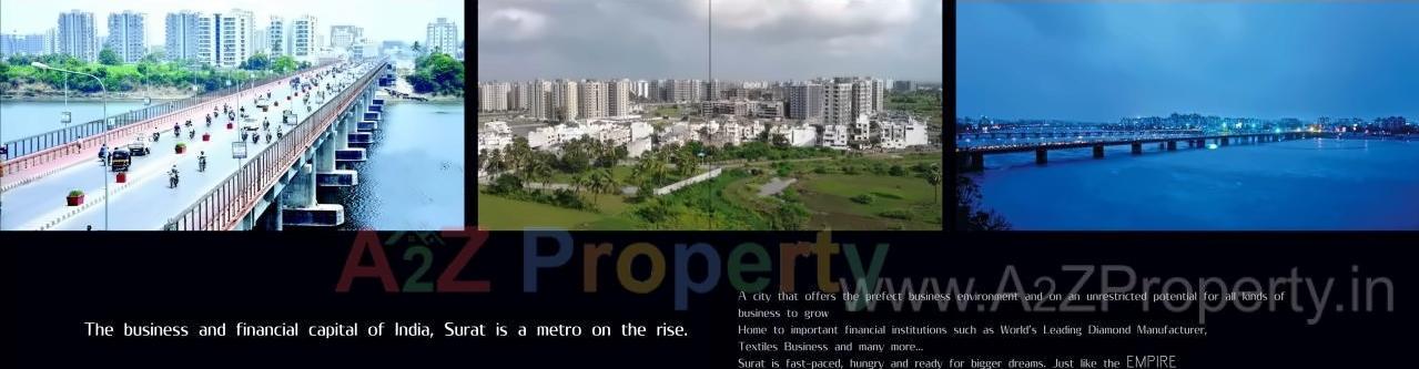 3D Elevation of real estate project Silver Empire located at Utran, Surat, Gujarat