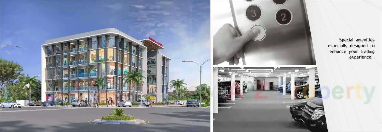 3D Elevation of real estate project Silver Empire located at Utran, Surat, Gujarat