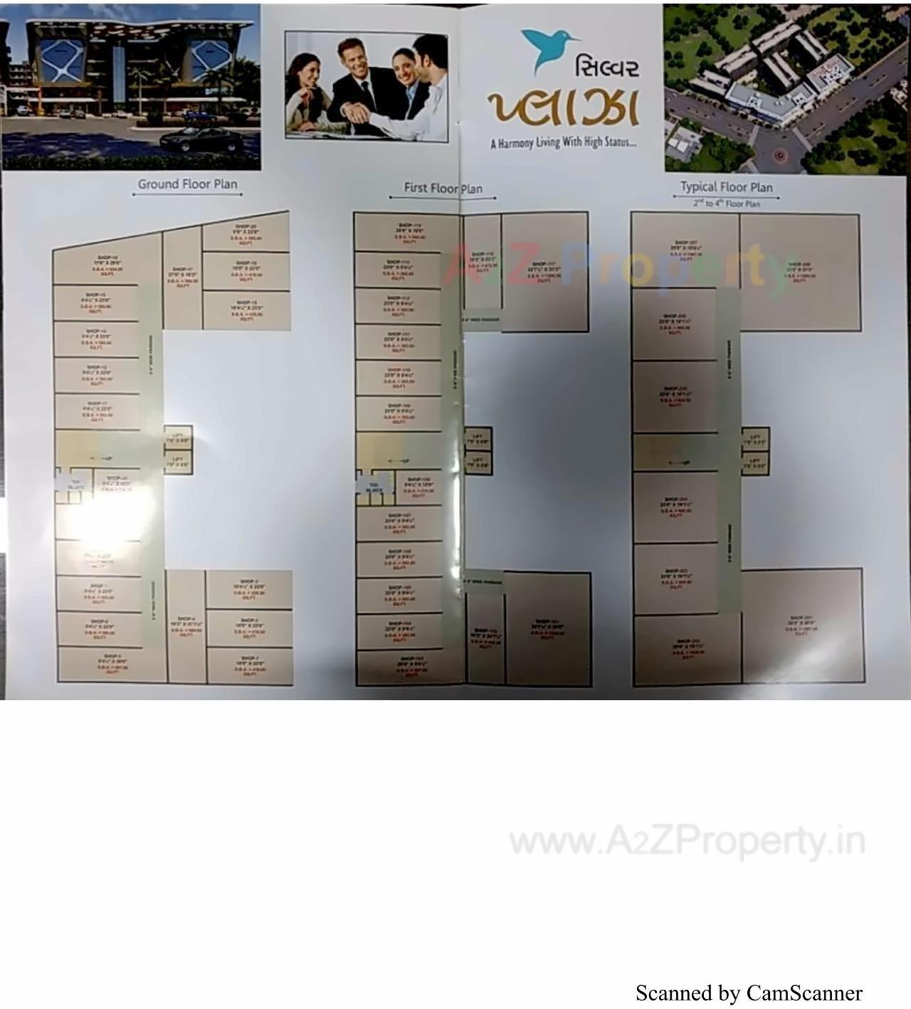 Layout of real estate project Silver Nest located at Puna, Surat, Gujarat