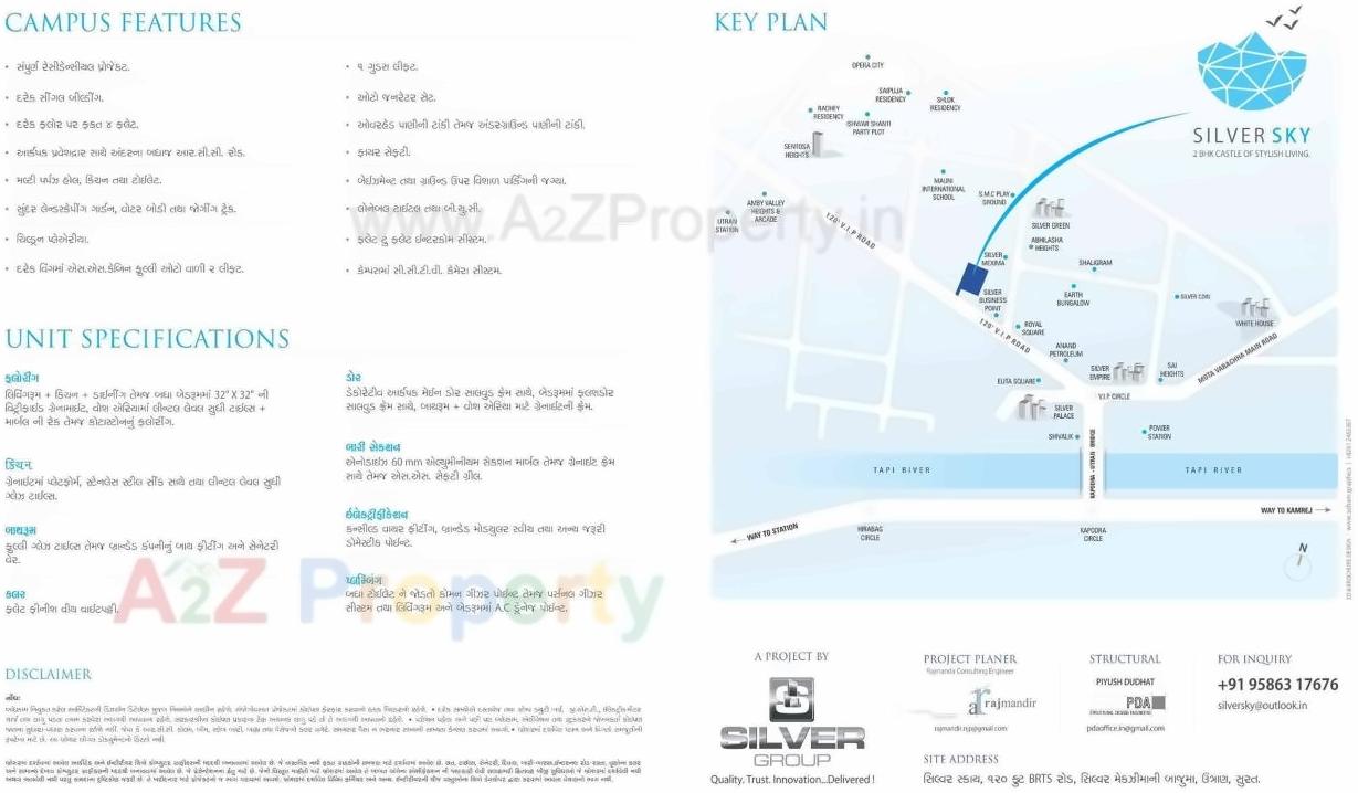  of real estate project Silver Sky located at Utran, Surat, Gujarat