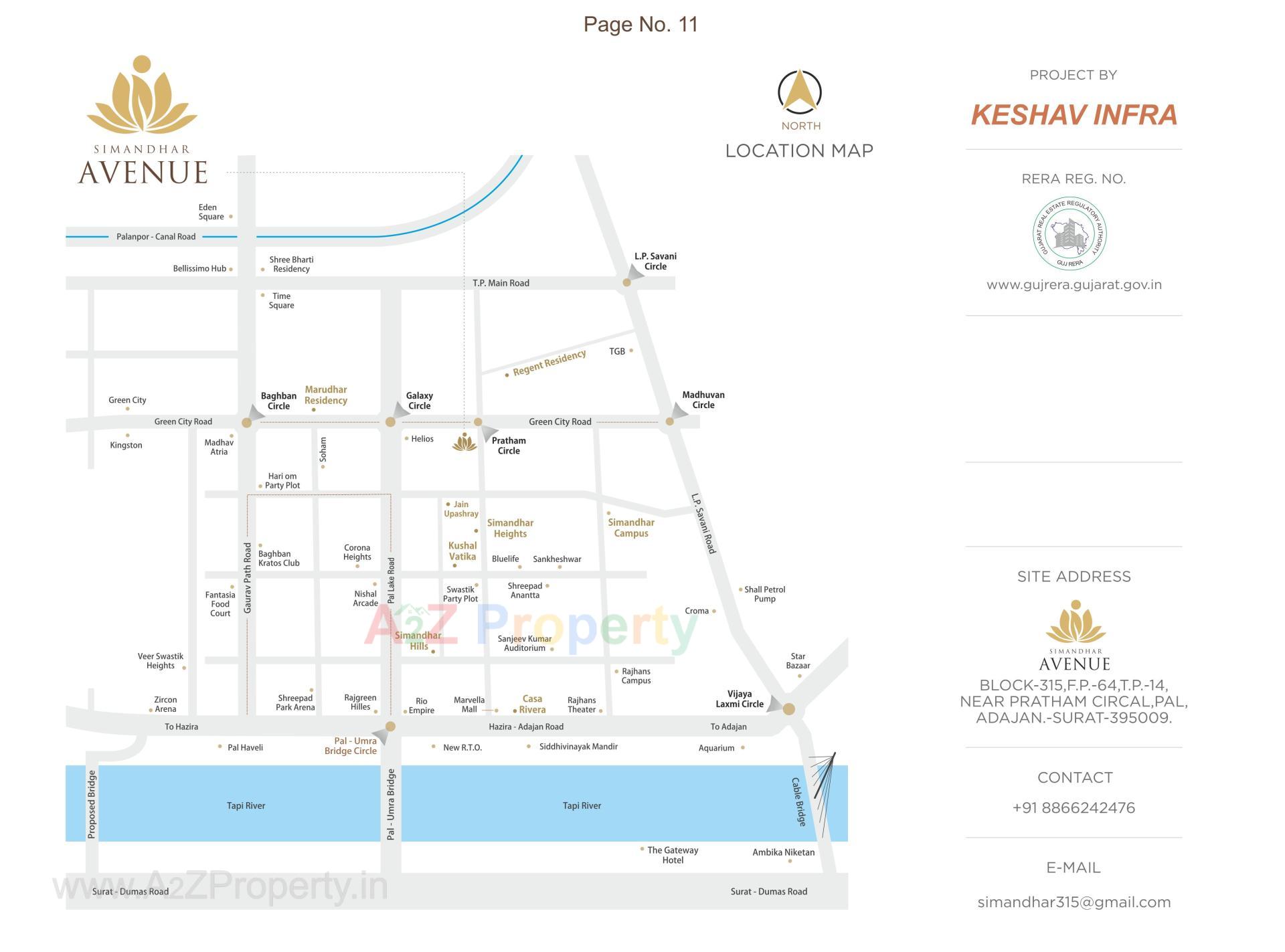  of real estate project Simandhar Avenue located at Pal, Surat, Gujarat