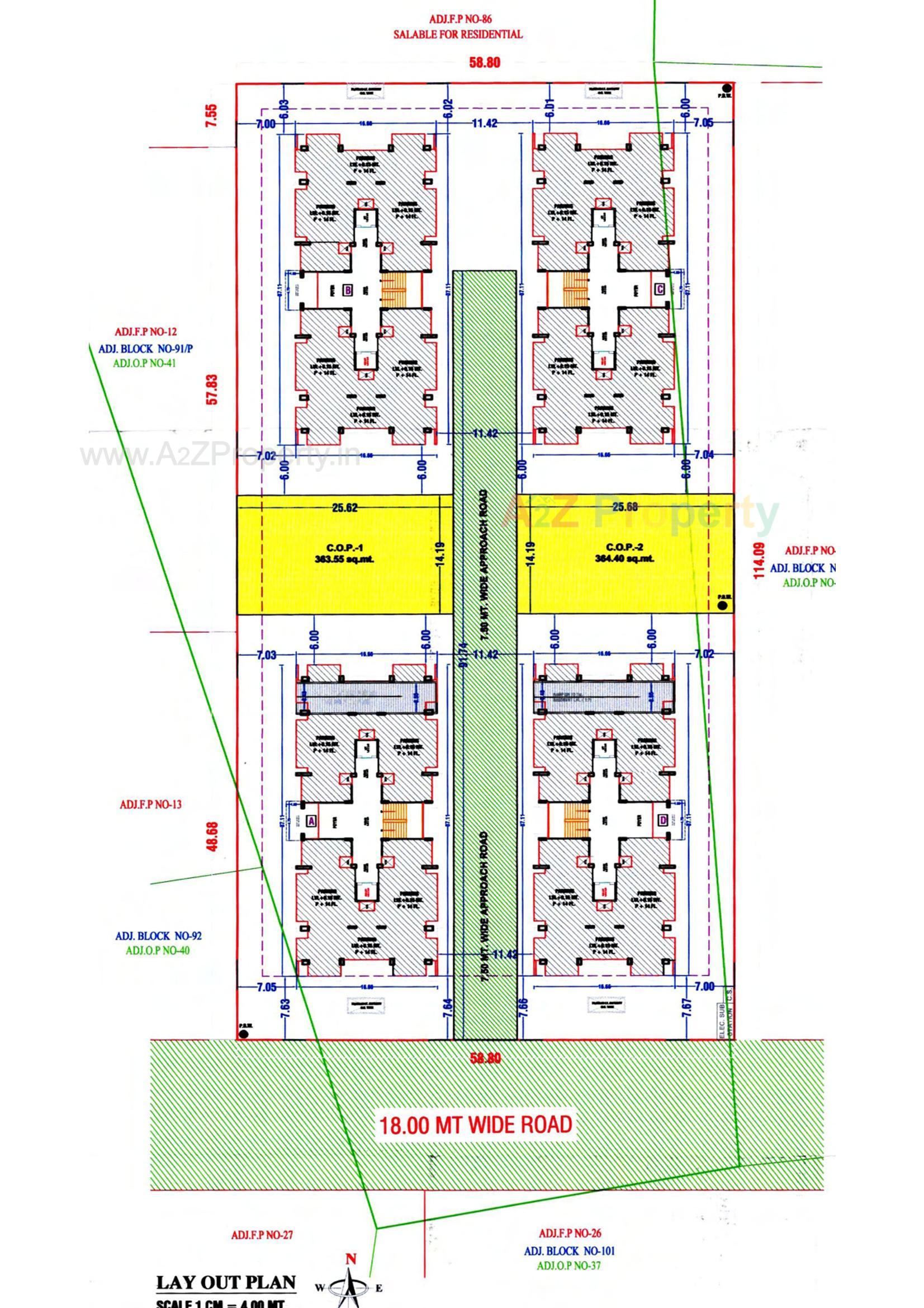  of real estate project Sky City Luxuria located at Bhimrad, Surat, Gujarat