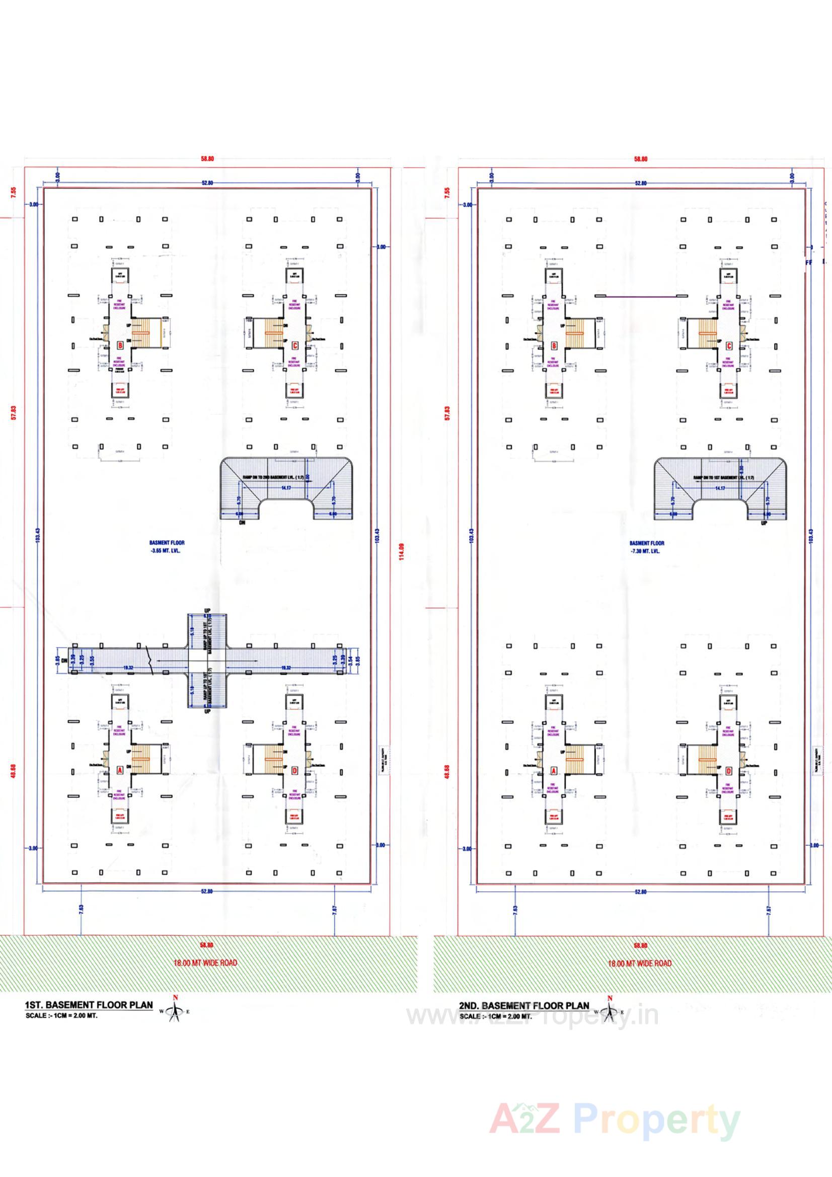 Layout of real estate project Sky City Luxuria located at Bhimrad, Surat, Gujarat