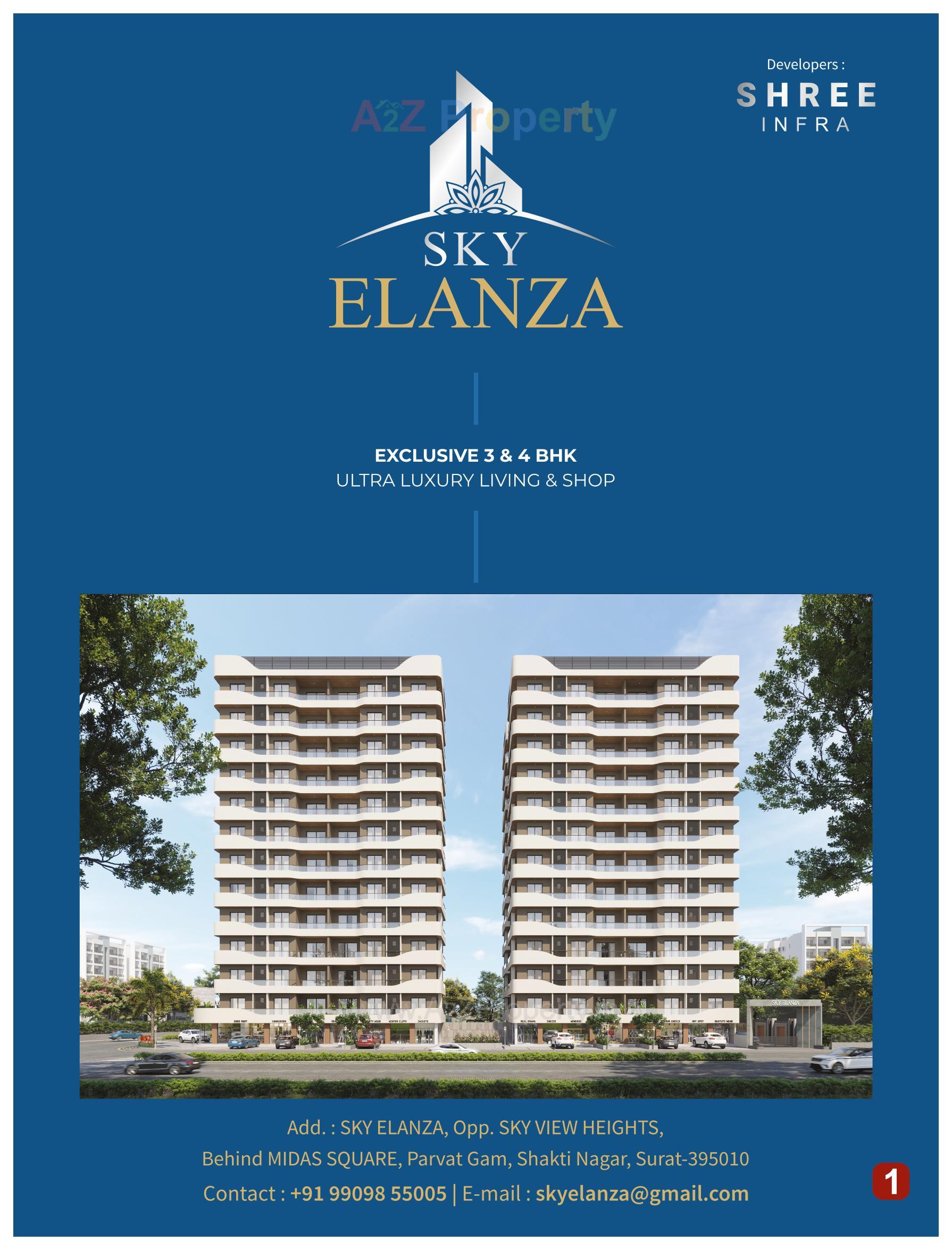  of real estate project Sky Elanza located at Parvat, Surat, Gujarat