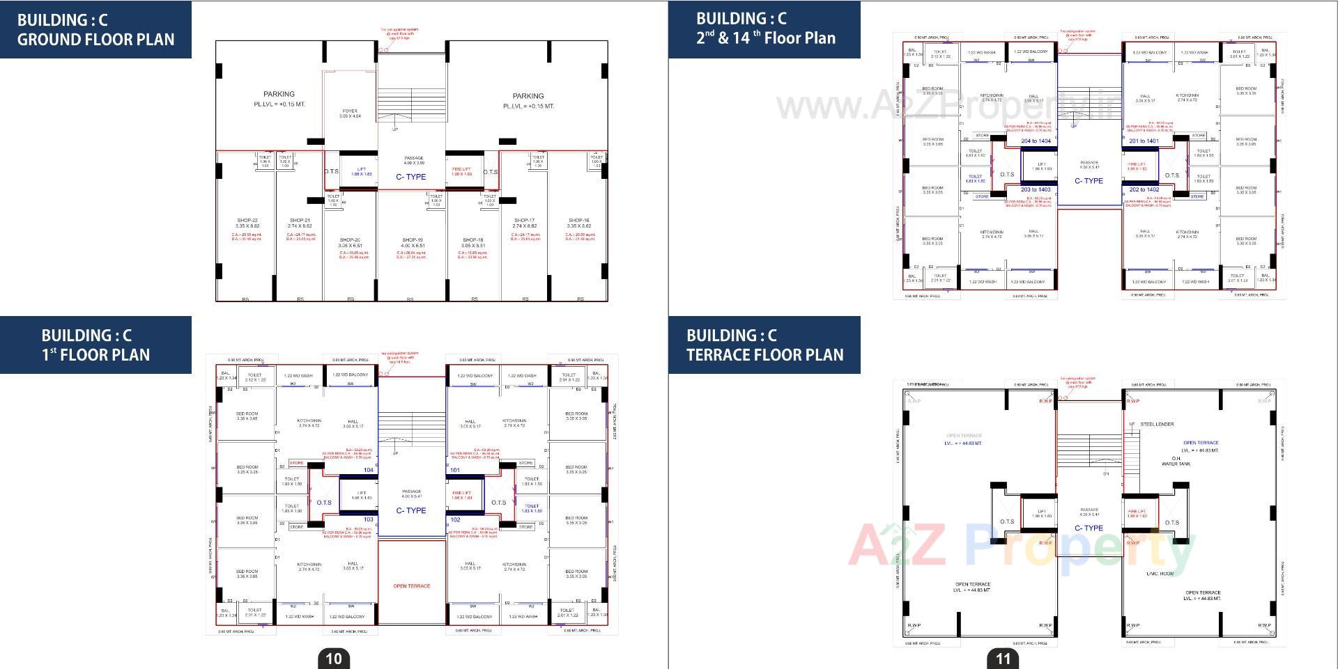 Layout of real estate project Sky Heaven located at Godadara, Surat, Gujarat
