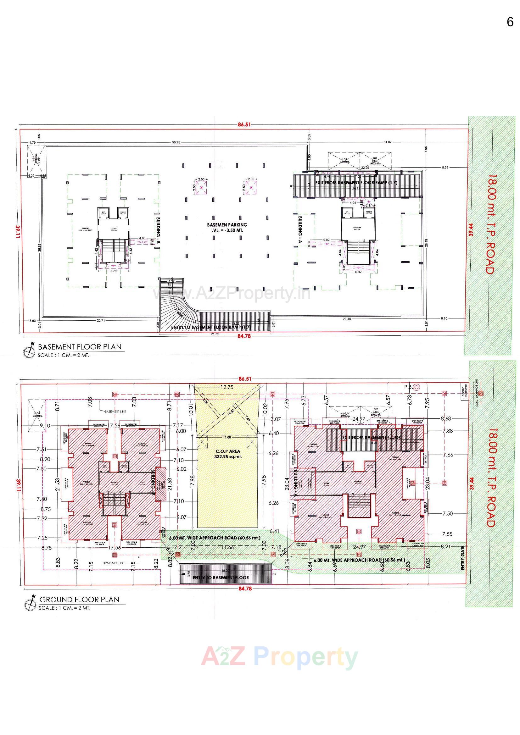 Layout of real estate project Sky Homes located at Ved, Surat, Gujarat