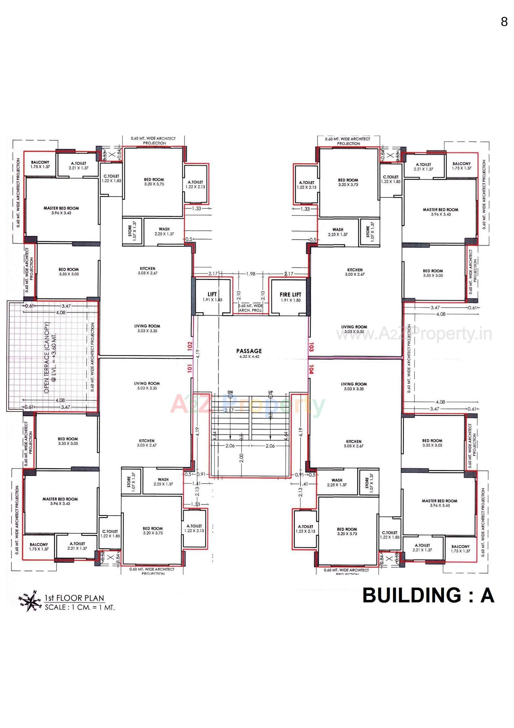 Layout of real estate project Sky Homes located at Ved, Surat, Gujarat