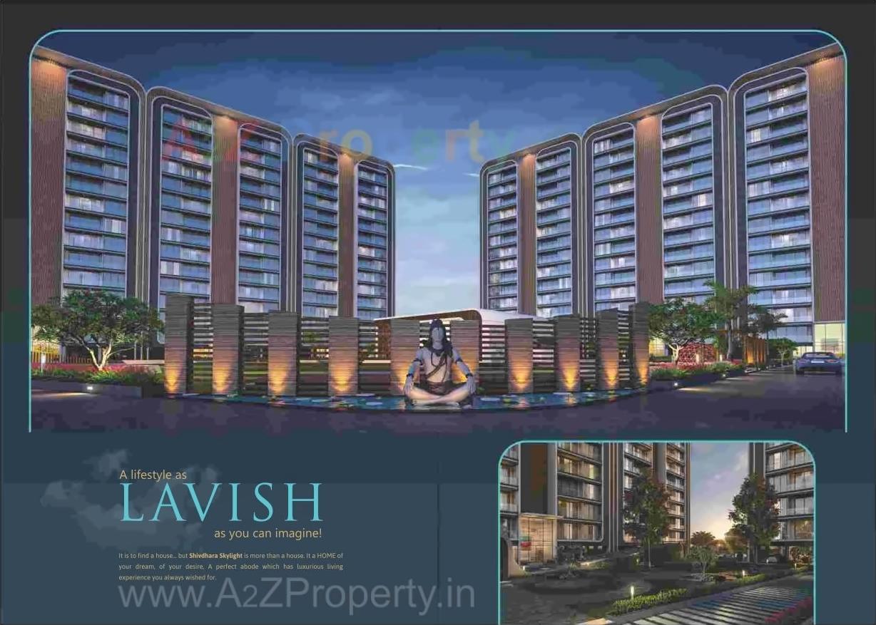 3D Elevation of real estate project Sky Light located at Sarthana, Surat, Gujarat