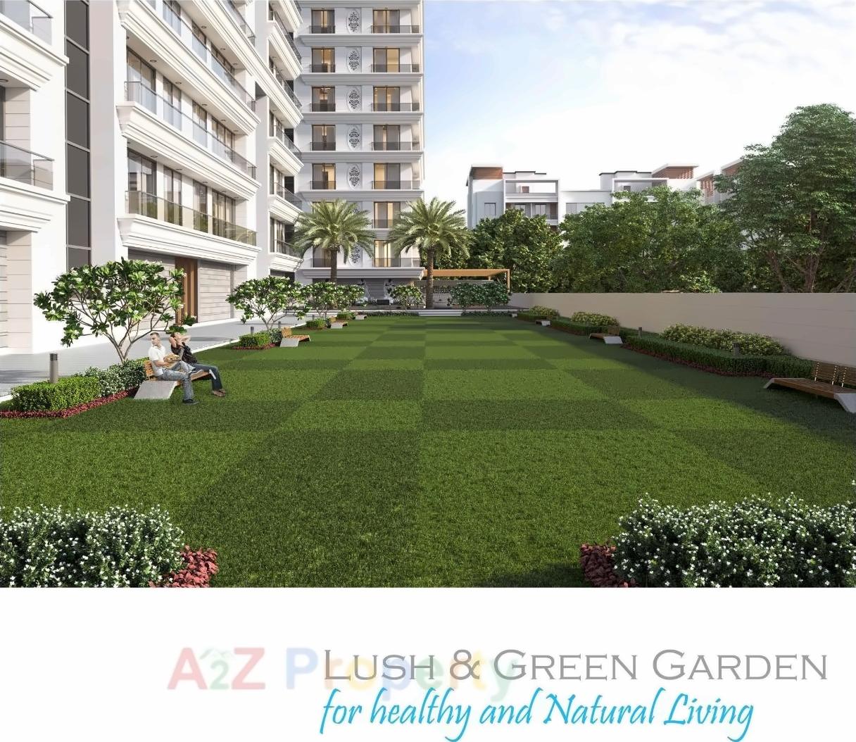 3D Elevation of real estate project Sky Superia located at Althan, Surat, Gujarat