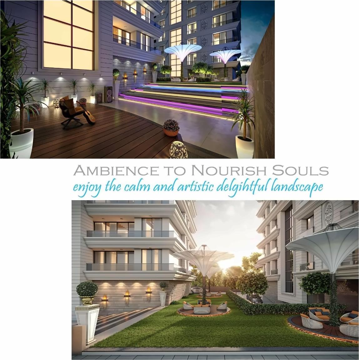 3D Elevation of real estate project Sky Superia located at Althan, Surat, Gujarat
