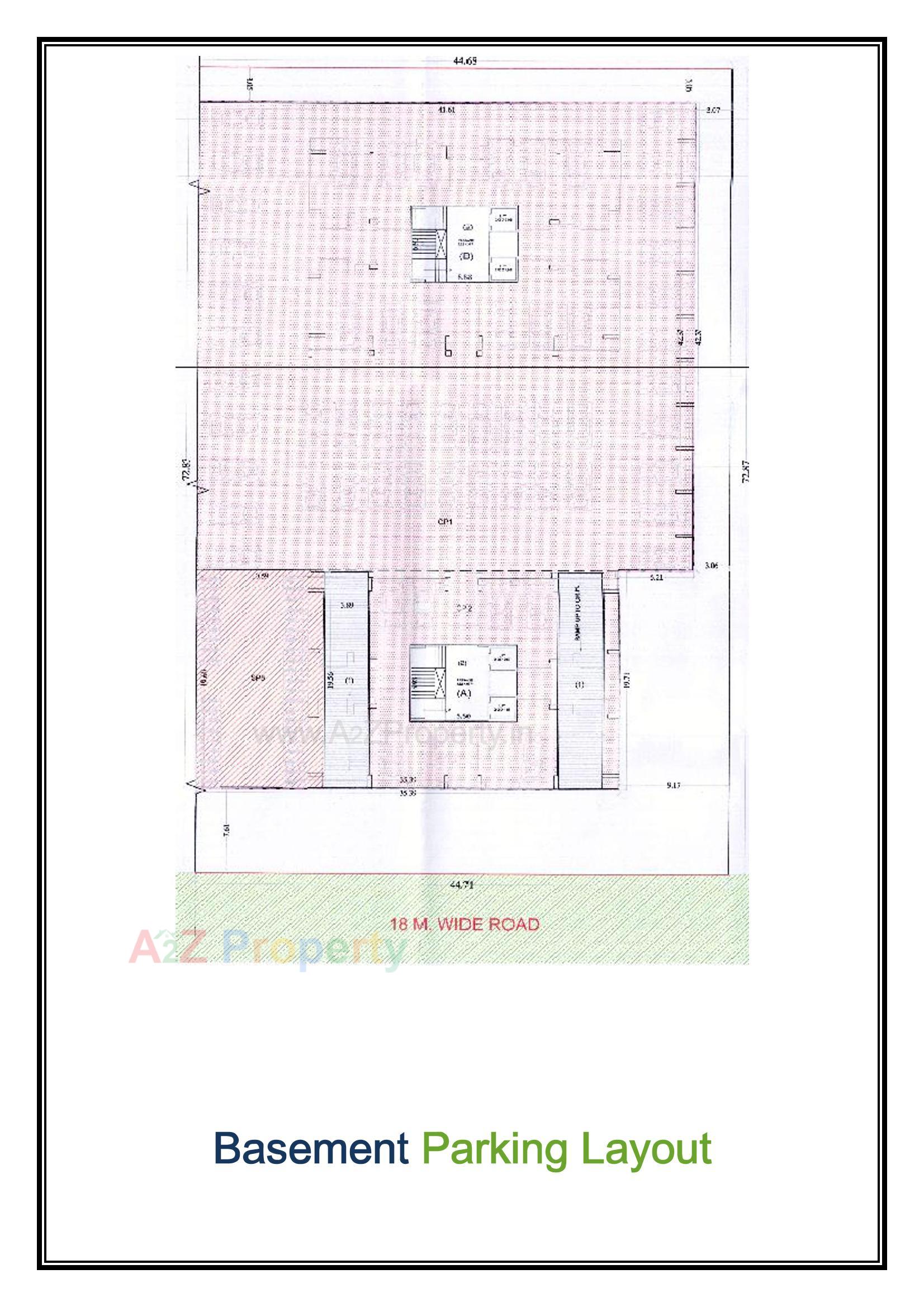 Layout of real estate project Skybell located at Singanpor, Surat, Gujarat