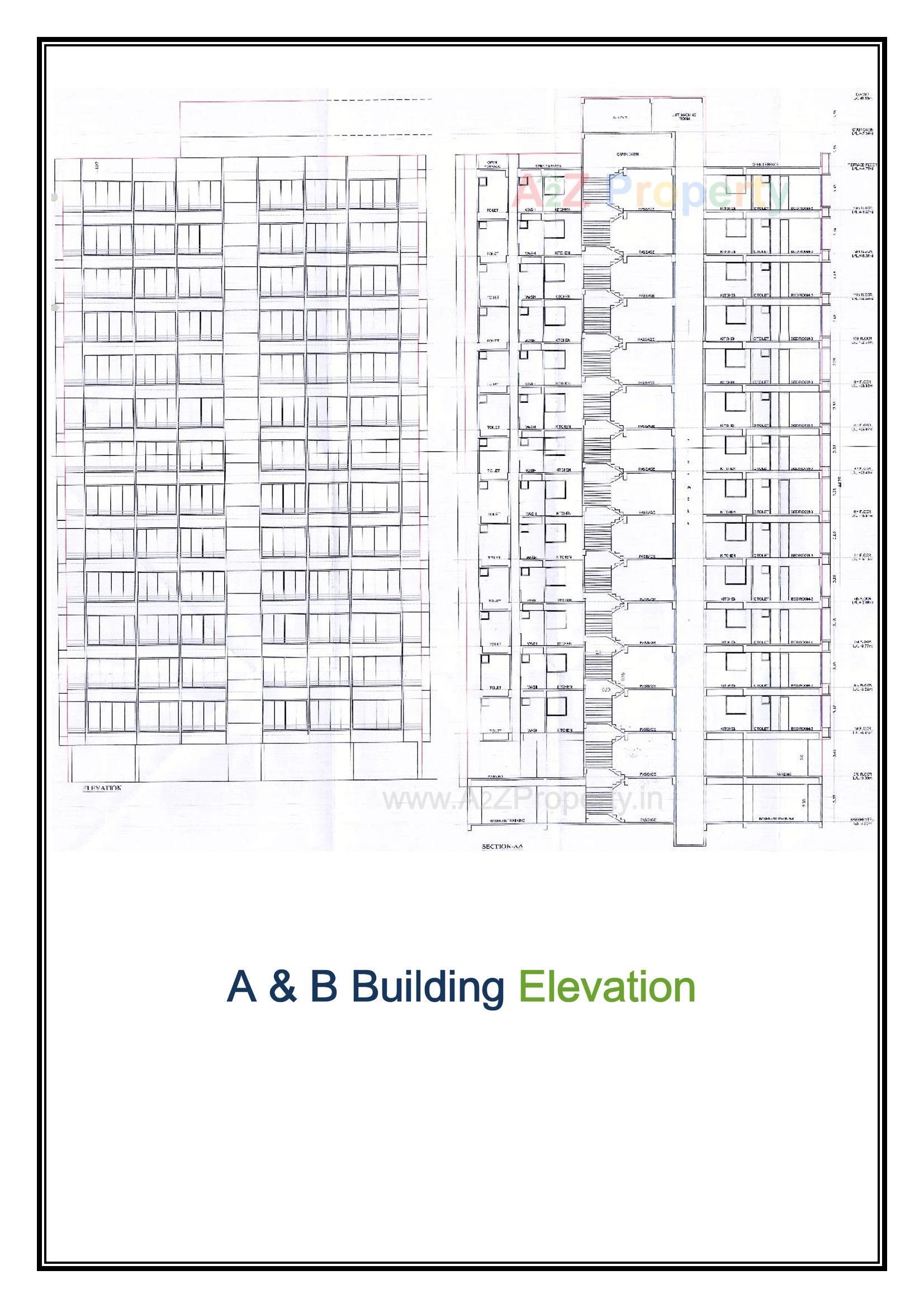 Layout of real estate project Skybell located at Singanpor, Surat, Gujarat