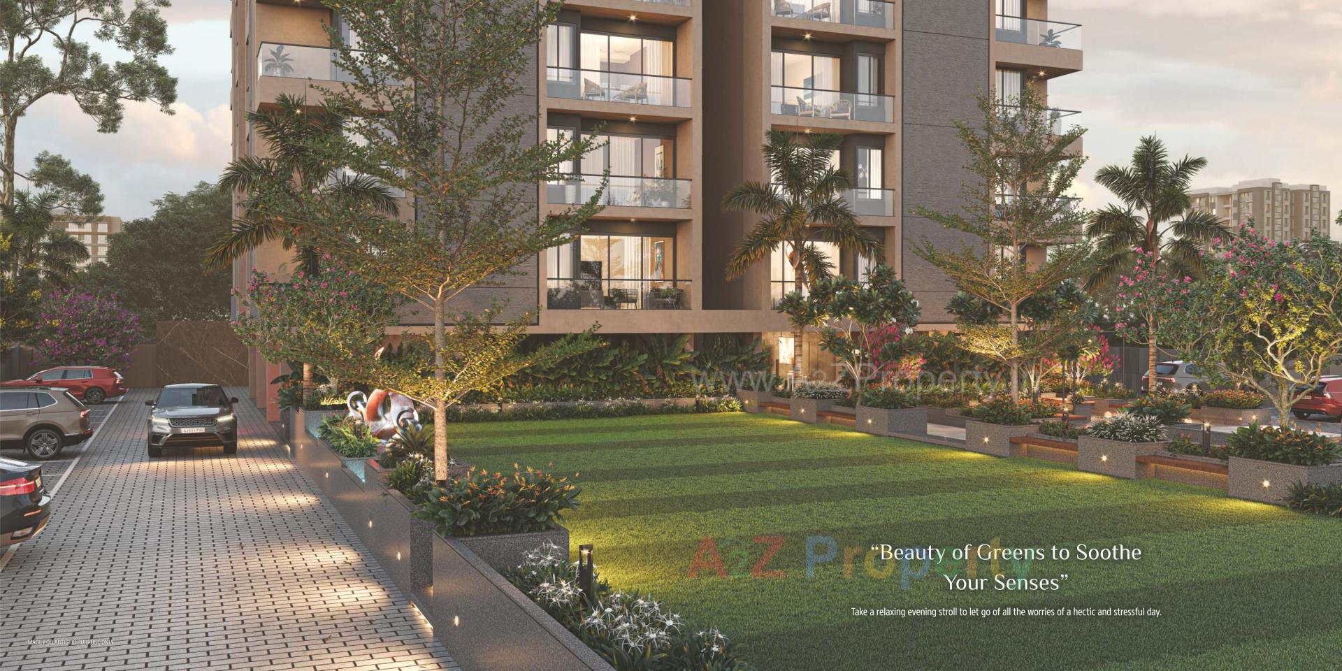 3D Elevation of real estate project Skybell located at Surat, Surat, Gujarat