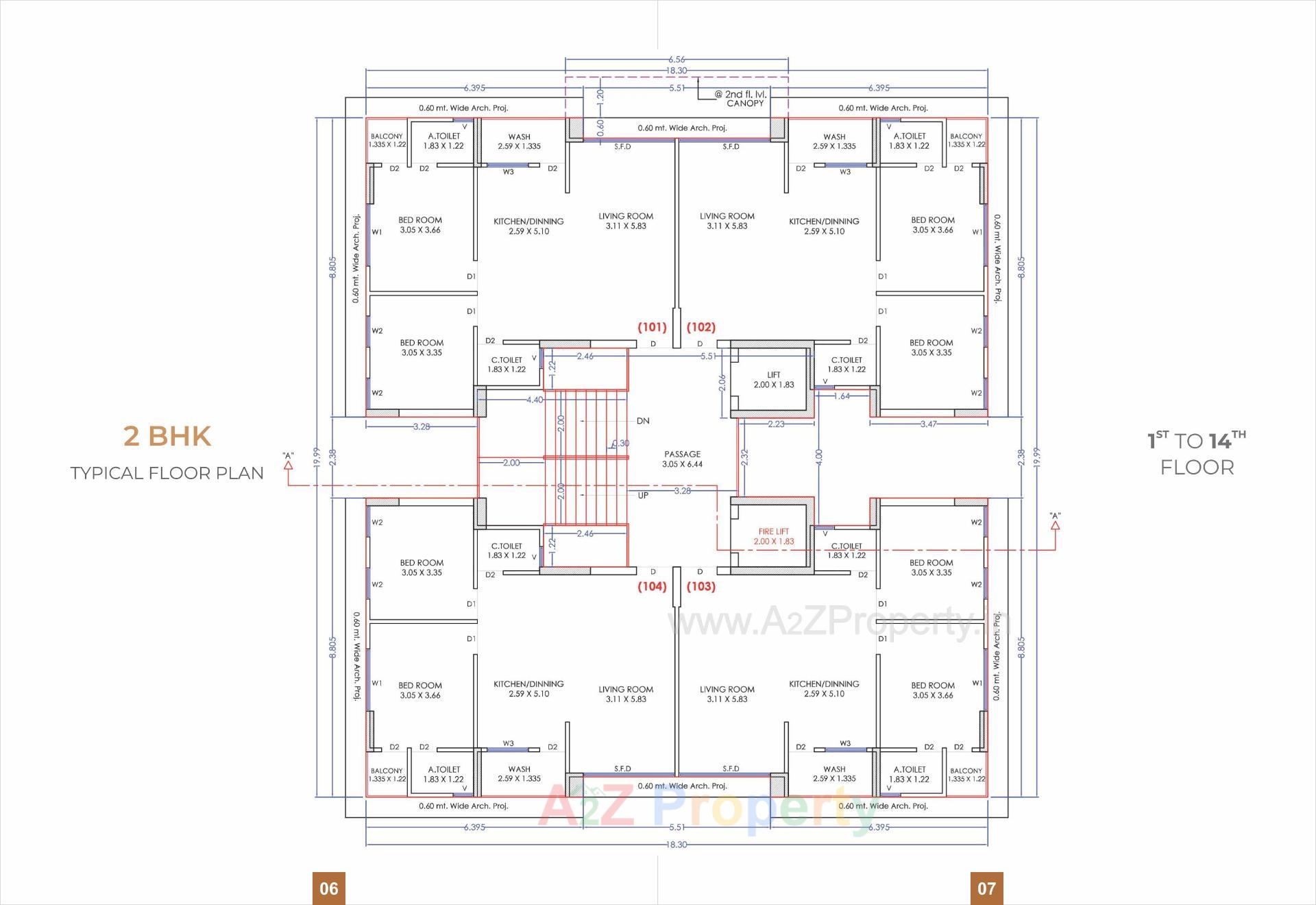 Layout of real estate project Skynand Heights   0 located at Simada, Surat, Gujarat