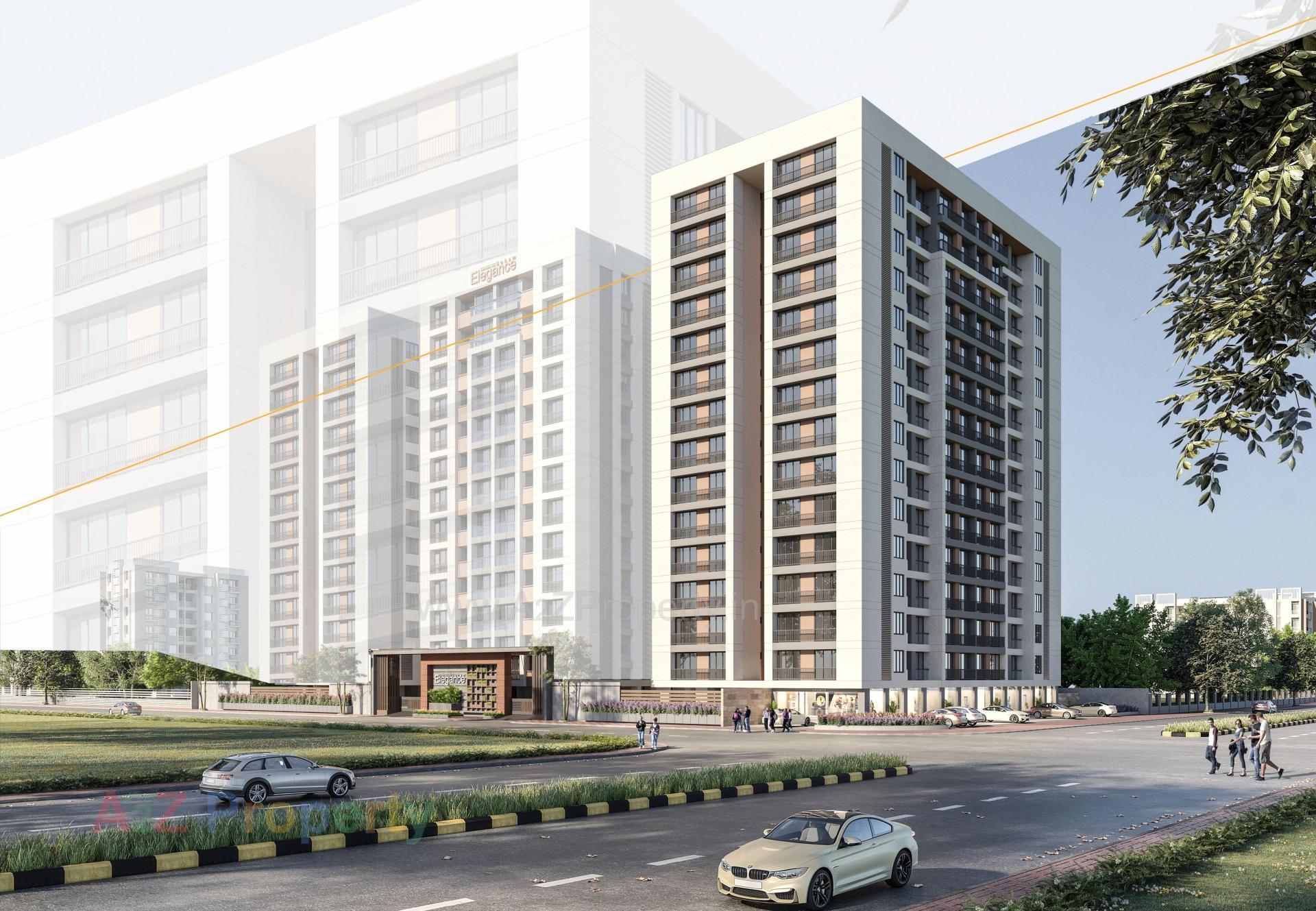 3D Elevation of real estate project Soham Elegance A+b located at Pal, Surat, Gujarat