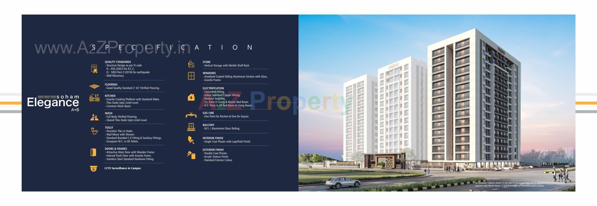  of real estate project Soham Elegance A+b located at Pal, Surat, Gujarat