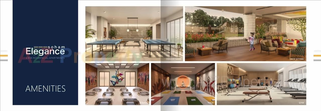 3D Elevation of real estate project Soham Elegance C,d+e located at Pal, Surat, Gujarat