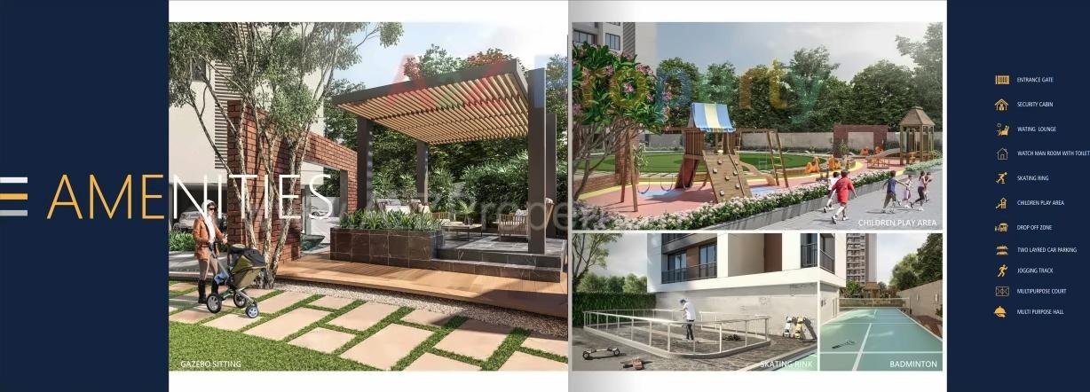 3D Elevation of real estate project Soham Elegance C,d+e located at Pal, Surat, Gujarat