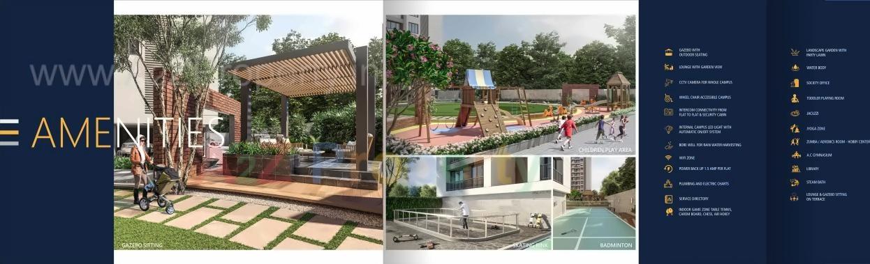 3D Elevation of real estate project Soham Elegance C,d+e located at Pal, Surat, Gujarat