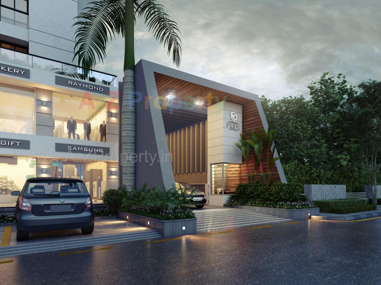 3D Elevation of real estate project Soham Pride located at Pal, Surat, Gujarat