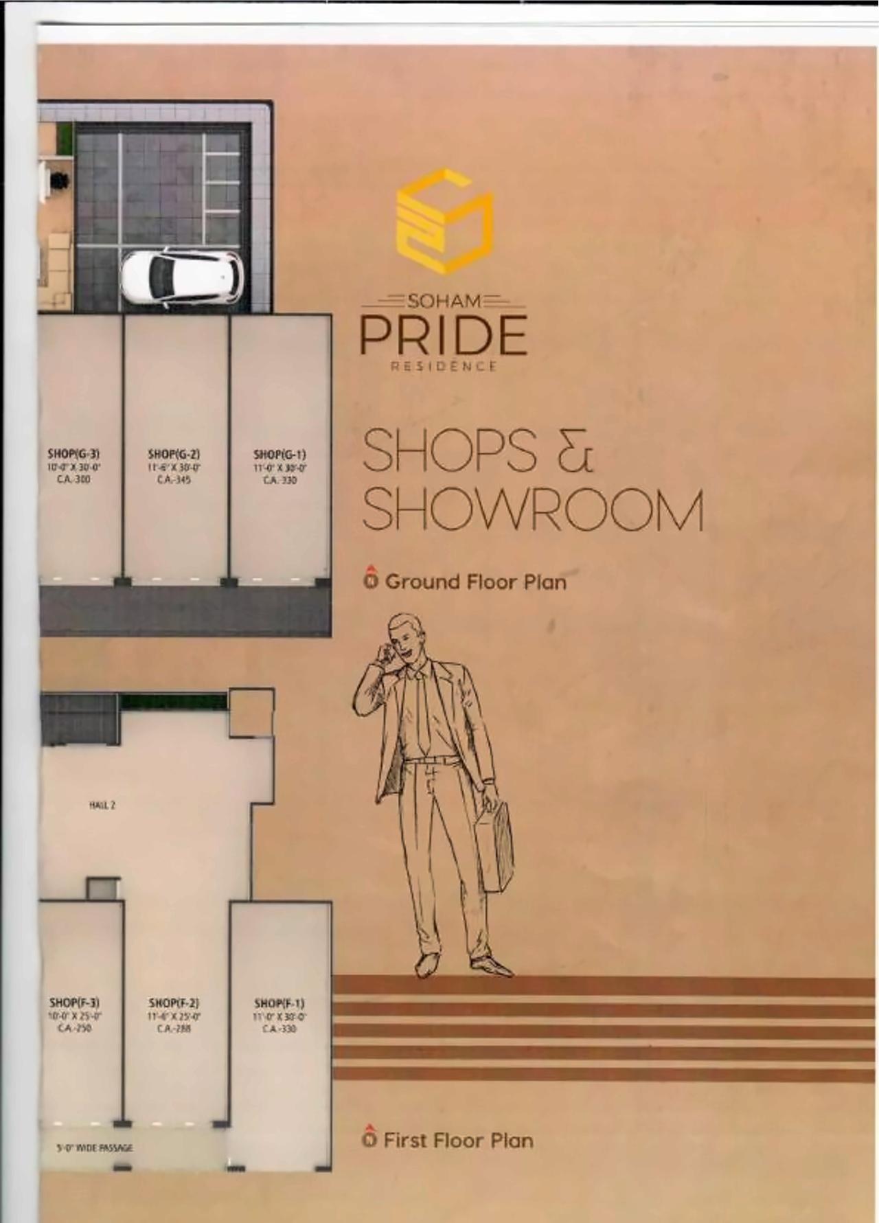 Layout of real estate project Soham Pride located at Pal, Surat, Gujarat