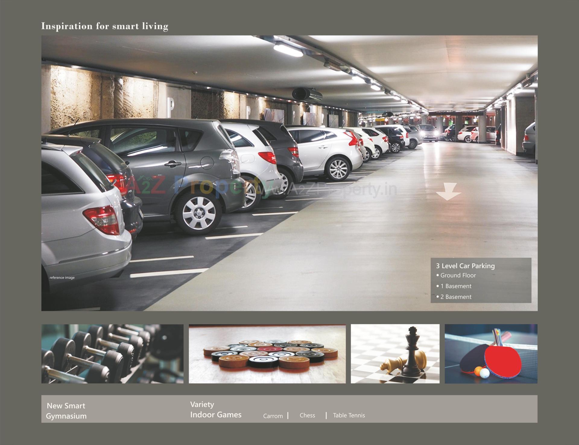 3D Elevation of real estate project Soham Residency (i,  A   F) located at Lal-darwaja, Surat, Gujarat